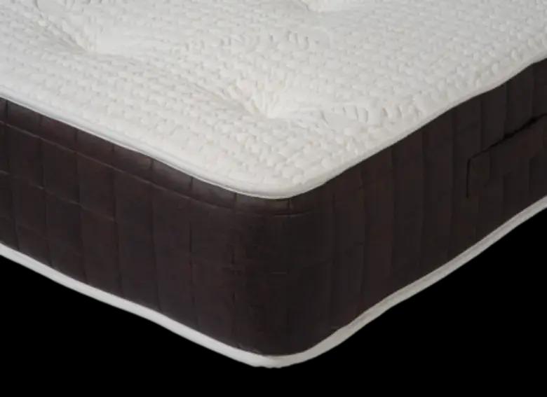 DBZ Rhodeo 3000 Pocket Hybrid Tufted brown leather Border Mattress – Comfort (Firm)