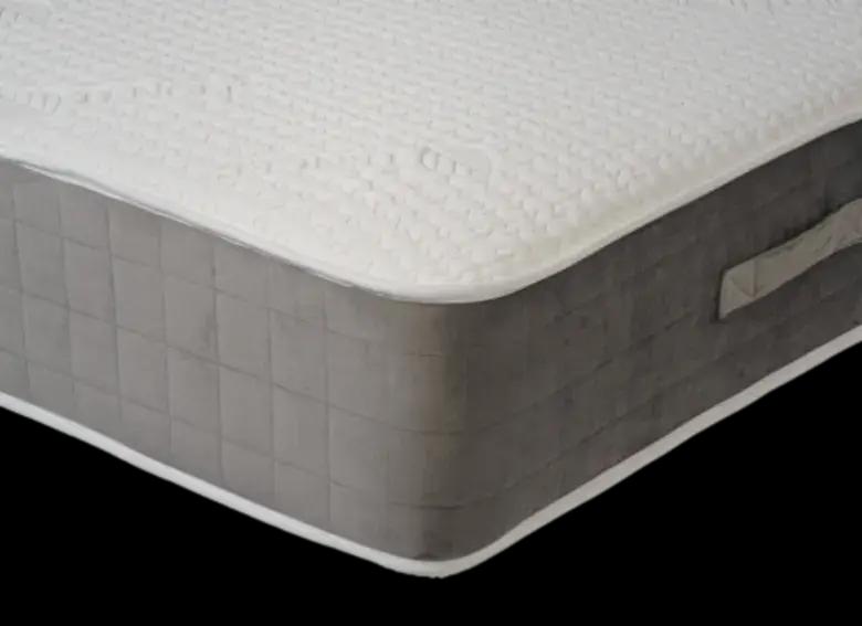 DBZ Beds divans lImited Edition Orthopedic Non Tufted Hybrid Grey Suede Border Mattress Medium Firm